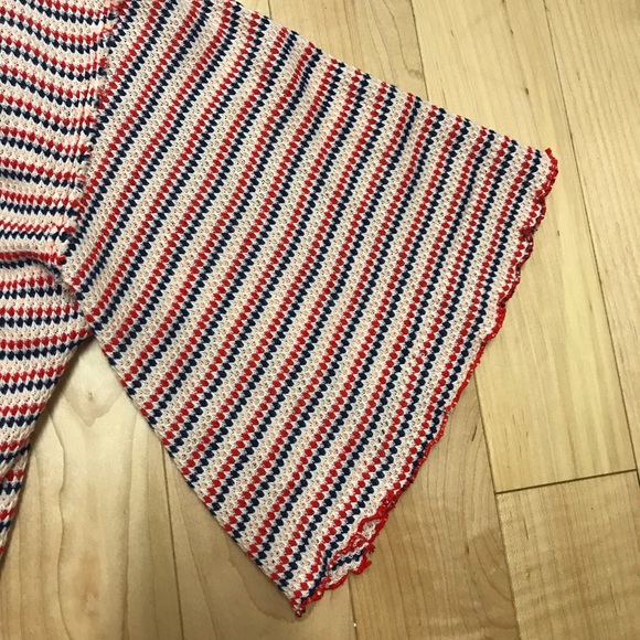 NWT Free People Bat Wing Soft Striped Red Top - Picture 5 of 7